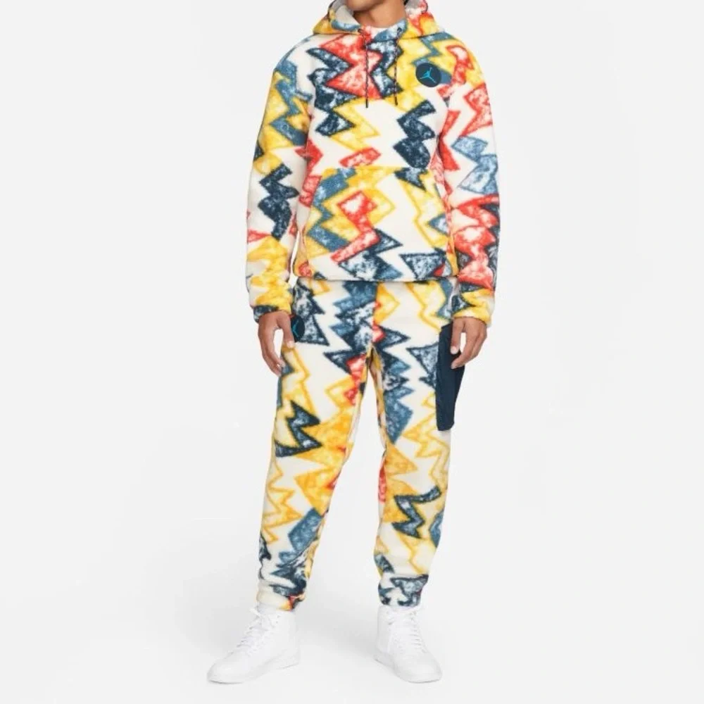 Jordan Contrast‎ Letter Print Long Sleeve Hoodie Sz M - Picture 11 of 11